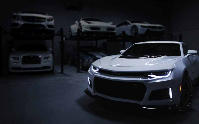 camaro garage car wrap dfw